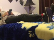 Can I massage your beautiful feet -foot fetish -sock fetish femdom 2/16