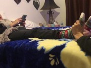 Can I massage your beautiful feet -foot fetish -sock fetish femdom 6/16