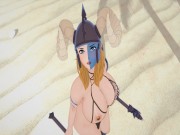 (3D Hentai)(BBW) Sex with barbarian girl