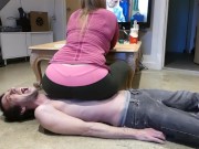 Mistress Snacks While Slave Cracks 11/16