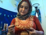 Sneaking in some fun striptease & pussy rubbing getting ready for mosque 1/16