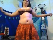 Sneaking in some fun striptease & pussy rubbing getting ready for mosque 16/16