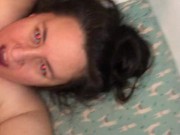 Husband fucks my ass till I squeal then my pussy till he gives a creampie 12/16
