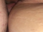 Husband fucks my ass till I squeal then my pussy till he gives a creampie 2/16