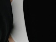 Amateur blowjob - he interrumpts dishwashing, so I MUST give him good head. 3/16