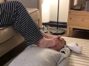 Girlfriend makes me smell her feet after shopping in her smelly shoes 12/16