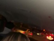 Blowjob in the backseat of a FULL passenger car! No fucks givin! 11/16