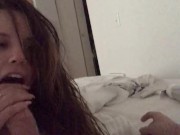 Dom gets a sloppy blowjob from his shy Sub 14/16