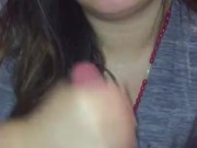 Taking all daddy’s cum in my mouth 16/16