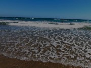 Public nudity walking naked on the beach Amateur MiaAmahl 1/16