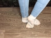 Sexy student after study snow dirty socks and stinky foot domination pov 4/16