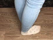 Sexy student after study snow dirty socks and stinky foot domination pov 5/16