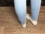 Sexy student after study snow dirty socks and stinky foot domination pov 7/16