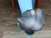 teen girl shows her socks and foot fetish pov 15/16