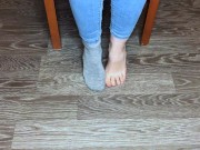 teen girl shows her socks and foot fetish pov 4/16