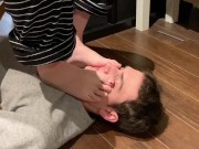 Sniffing my girlfriend’s sweaty toes 12/16