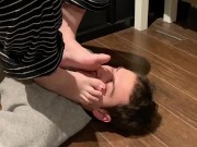 Sniffing my girlfriend’s sweaty toes 15/16
