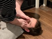 Sniffing my girlfriend’s sweaty toes 16/16