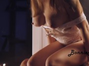 CANDLELIGHT SEX AND REAL AMATEUR FEMALE ORGASM in doggistyle