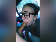 My kinky little nerd wife let's me face fuck for ORAL CREAMPIE SUPER SLOPPY 4/16