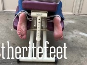 Massage chair feet tickling- torture  1/16