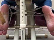 Massage chair feet tickling- torture  10/16