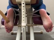 Massage chair feet tickling- torture  11/16