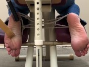 Massage chair feet tickling- torture  12/16