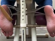 Massage chair feet tickling- torture  14/16