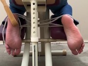 Massage chair feet tickling- torture  16/16