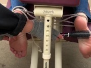 Massage chair feet tickling- torture  3/16