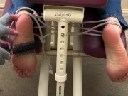 Massage chair feet tickling- torture  5/16