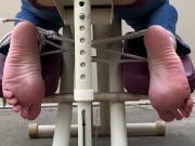 Massage chair feet tickling- torture  7/16