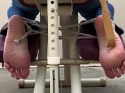 Massage chair feet tickling- torture  8/16