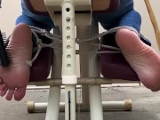 Massage chair feet tickling- torture  9/16