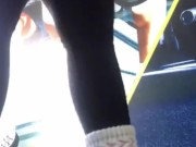 Compilado Sra. Feet se exibindo e mostrando peitos na academia 14/16