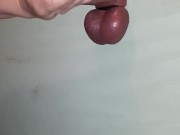 Wife Ballbusting and edging in the gloryhole  16/16