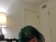 Hot hipster goth babe gives epic head part one