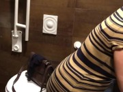 Masturbation in a public toilet 15/16