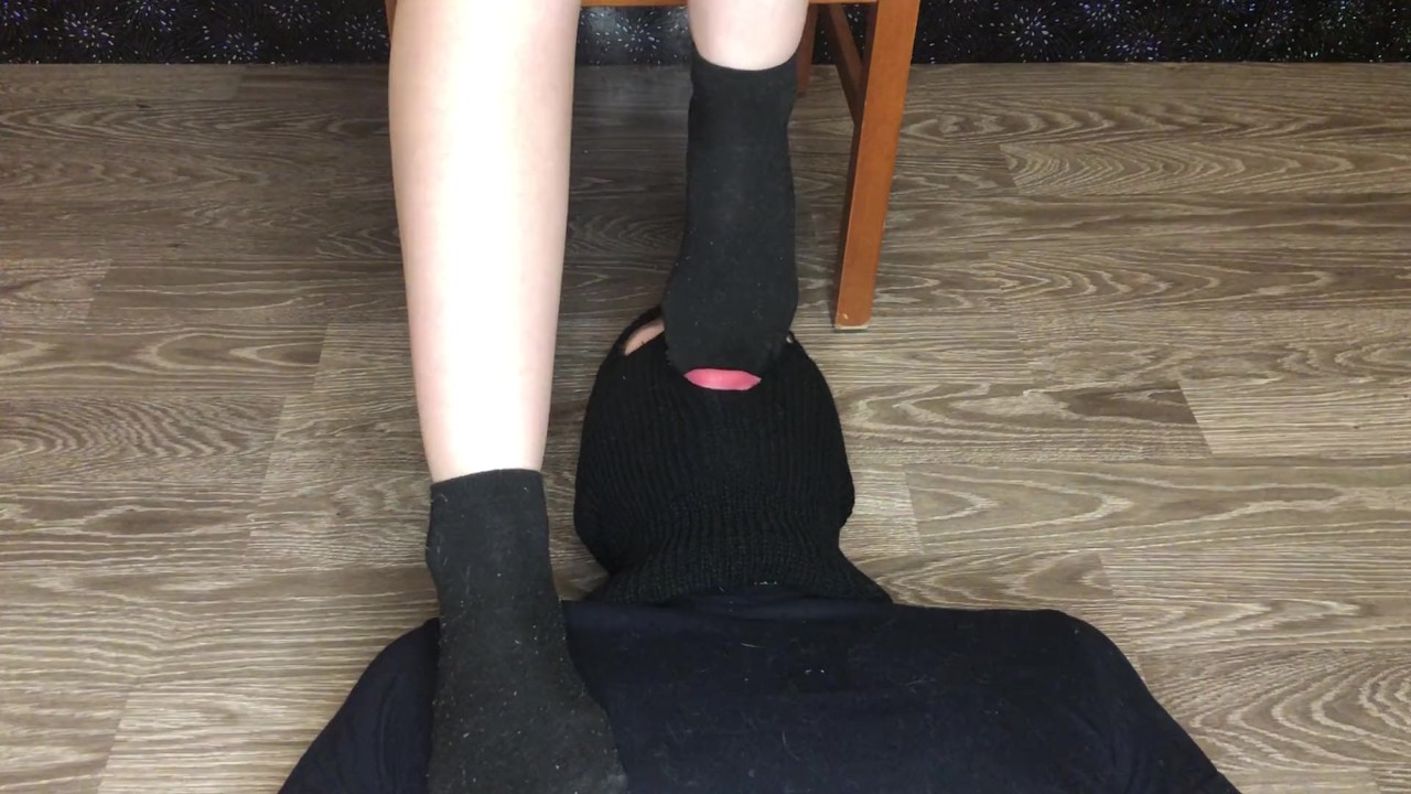 student in dirty black socks smelling foot fetish domination pov - RedTube