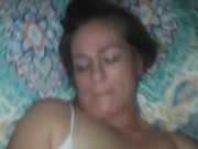 Older woman creams on dick