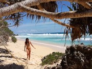 Banana PEE on Paradise Beach # Amazing PISSING during BANANA MASTURBATION 1/16