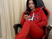 masturbated a bit before training 6/16