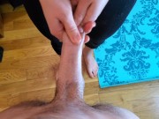 Yoga pants quickie cum on panties twice 4/16