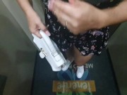 Fucking in the mall's public elevator, we got caught. 16/16