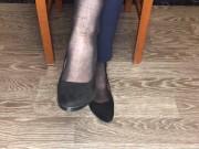 kelly_feet office secretary in black nylon stockings after work shoes  3/16