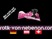 Fette deutsche lässt sich in den Mund spritzen und schluckt 2/16