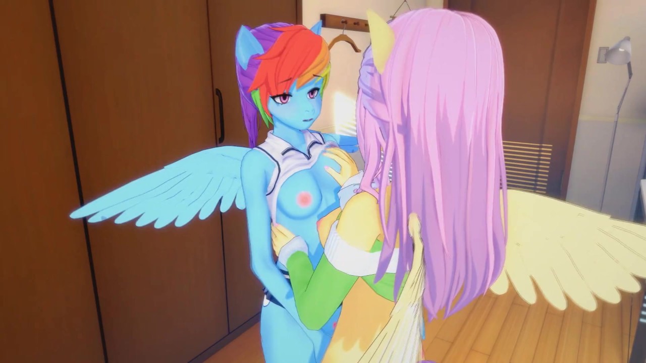 Big Titty Porn Rainbow Dash - 3D Hentai)(My Little Pony) Rainbow Dash and Fluttershy lesbian - RedTube