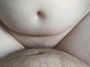 Amateur wife milking stranger cock and takes huge unprotected creampie! 15/16