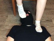 kelly_feet girl dominates guy socks worship and eating red thong 10/16